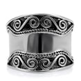 thumbnail image 3 of Luxe Jewelry Designs Black Women's Stainless Steel Celtic Ring - Size 7 (Pack of 2), 3 of 4