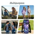 thumbnail image 6 of Yspwyqan Purple Floral Axolotl Kids Backpack Set 4Pcs with Lunch Box Pencil Case Water Bottle Bag, 17 Inch Double Zipper Lightweight Bookbags Fits 14" Laptop for School Travel Hiking, 6 of 7