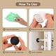 thumbnail image 5 of Uxcell 12Pack Protector de pared para tope de puerta, 30mm/1" Negro Bumper autoadhesivo de PVC para manija de puerta en casa u oficina, 5 of 6