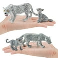 thumbnail image 3 of 4x figuritas de de simulación, modelo Animal, suministros de fiesta, adornos de decoración, Mini figuras de salvajes, Zulema Figuras de leopardos, 3 of 8