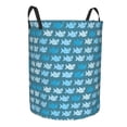 thumbnail image 2 of Daiia Party Shark Cute Round Laundry Basket with Handles Thickened Waterproof Circular hamper,Dirty Clothes Storage Basket for Bedroom,Bathroom,College Dorm-Small, 2 of 8