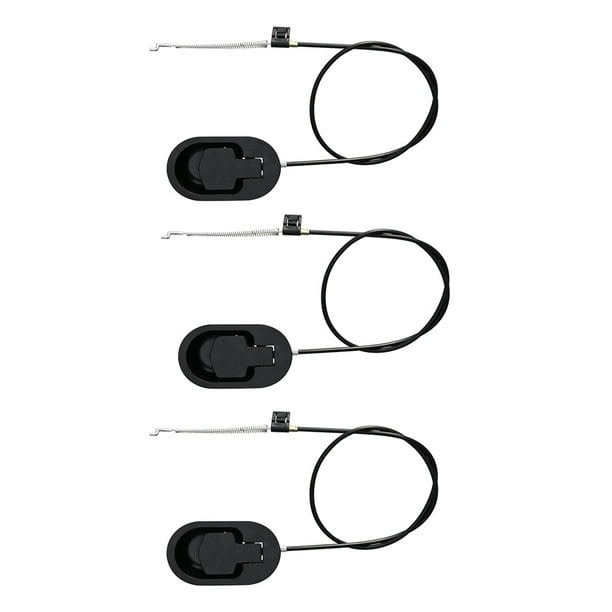 3 piezas de repuesto para manijas reclinables, manijas de aluminio negro de metal con cable, palanca de liberación para sofá o sillón reclinable