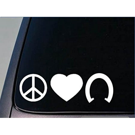 - Peace love Horseshoe sticker *H147* 8