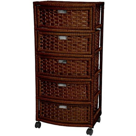 

bafwm 37 Natural Fiber Chest of Drawers - Mocha