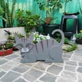 thumbnail image 4 of Cat Shaped Planter Pot Diy Animal Shaped Cartoon Decor Lightweight For Garden 26s, 4 of 4