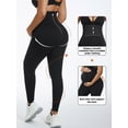 thumbnail image 4 of Athlemo Maternity Leggings High Waist Belly Support Leggins for Women Pregnancy Pants Black, 4 of 8