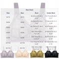 thumbnail image 3 of Jinhomg Women's Everyday Bras, Plus Size Wireless Sheer Lace Full-Coverage Bra for daily and T-shirt wear, Back Closure, Lace No Print, Soft Support Purple 38, 3 of 9