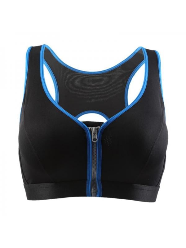 Forericy - Womens Chest Front Open Zipper Sports Bra Professional ...