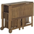thumbnail image 4 of SAFAVIEH Outdoor Collection Arvin Table & 4 Chairs Natural, 4 of 7