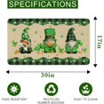 thumbnail image 2 of St Patricks Day Door Mat 30X17 Inch Lucky Shamrocks Indoor Doormat Entrance Rugs St. Patrick''s Day Welcome Doormat Home Carpets, 2 of 6