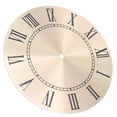 thumbnail image 4 of Aluminium Wall Clock Face for DIY Wall Clock Panel 9.5 Inch Round Clock Dial Plate with Roman Numerals for Crafts Golden, 4 of 10
