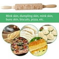 thumbnail image 2 of Wooden Rolling Pins with Flower Embossing, Snowflake Embossed Natural Wood Carved Engraved Rolling Pin for Baking Embossed Cookies, Rolling Pin for Christmas (14 inch), 2 of 10