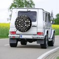 thumbnail image 4 of Leaves Daisy Flower Tire Cover Trailer Floral Spare Wheel Protector for 14" 15" 16" 17"h, 4 of 5