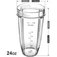 thumbnail image 2 of 24 Oz Cup For Nutri Ninja Blender Parts, 2 of 2