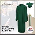 thumbnail image 4 of Unisex Matte Graduation Cap Gown Tassel Package, 4 of 7