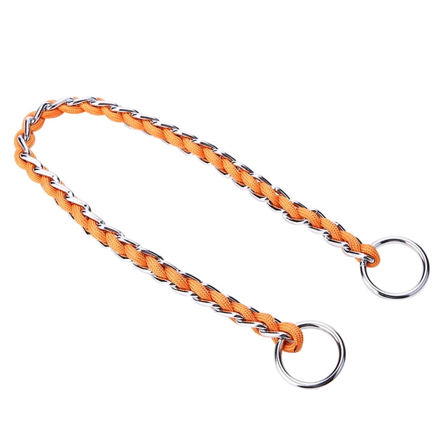 ATTOE High Quality Pet Chain Dog Nylon Iron P Chain Double Sides Solid Color Traction Rope Lead Leash-0812541