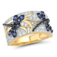 thumbnail image 1 of Women Ring Dragonfly Rhinestones Jewelry Plated Bright Luster Ring for Daily Wear, 1 of 8