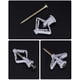 thumbnail image 3 of Cavity Wall Anchors, Drywall Anchor Kit with Screws, Self-Drilling Wall Anchors, Gray, 65 lbs (One Size, 50 Anchors + 50 Screws), 3 of 3