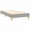 thumbnail image 3 of vidaXL Box Spring Bed with Mattress Light Grey 100x203 cm Twin XL Fabric, 3 of 5