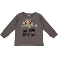 thumbnail image 3 of Inktastic My Mimi Loves Me Girls Owl Girls Long Sleeve Toddler T-Shirt, 3 of 5