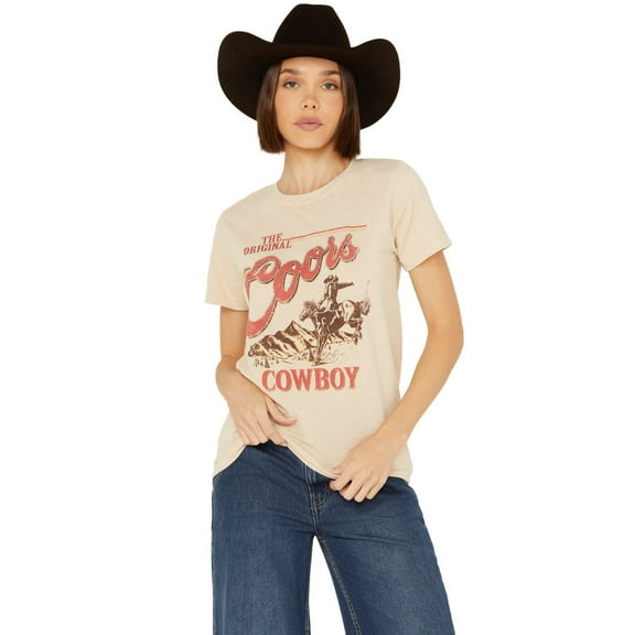 Coors 870229-xlarge Coors The Original Cowboy Mineral Wash Womens T-Shirt - Extra Large