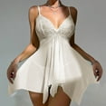 thumbnail image 4 of Sngxgn Nightgown Long Women's Long Sleeve Sleepwear Full Length Nightshirt Soft Sleep Gowns(White,XL), 4 of 6