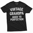 thumbnail image 3 of Men's Grandpa Funny T-shirt Vintage Grandpa Aged to Perfection Papa Gifts Grandfather Tee shirt, 3 of 7