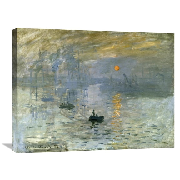 Global Gallery Claude Monet 'Impression: Sunrise' Canvas Wall Art