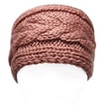 thumbnail image 4 of Wrapables® Thick Cable Knit Headband, Pink, 4 of 4