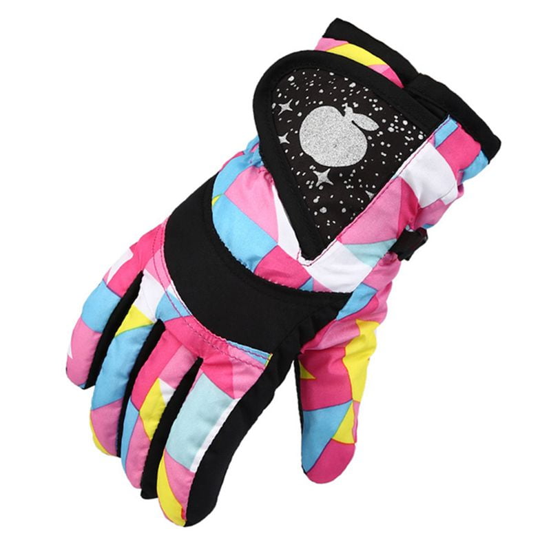 Boys Girls Outdoor Waterproof Windproof Ski Gloves For Kids Toddlers Winter Warm 