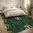thumbnail image 3 of ODIKA 8'x10' Washable Area Rug Dining Under Mushroom Botanical Forest Toadstool Motifs Table for King Size Bedroom Bed, Master Suite, Non-Shedding, Easy Care, 3 of 7