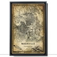 thumbnail image 2 of Nashville Vintage Map Prints Canvas, Tennessee Map Art Canvas, Canvas, Nashville Map City style Watercolor art Canvas, 2 of 6