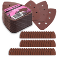thumbnail image 2 of Pink Power Sandpaper for 20V PP204 Cordless Electric Hand Sander - Detail Sand Paper Hook & Loop P60/P80/P120 Grit Sandpaper Pads for Wood, Furniture, & Wall - Sanding Sheets for Palm Sander, 2 of 5