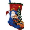 Santa's Catnap Bucilla Christmas Stocking Kit