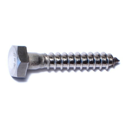 

1/4 x 1-1/2 18-8 Stainless Steel Hex Head Lag Screws