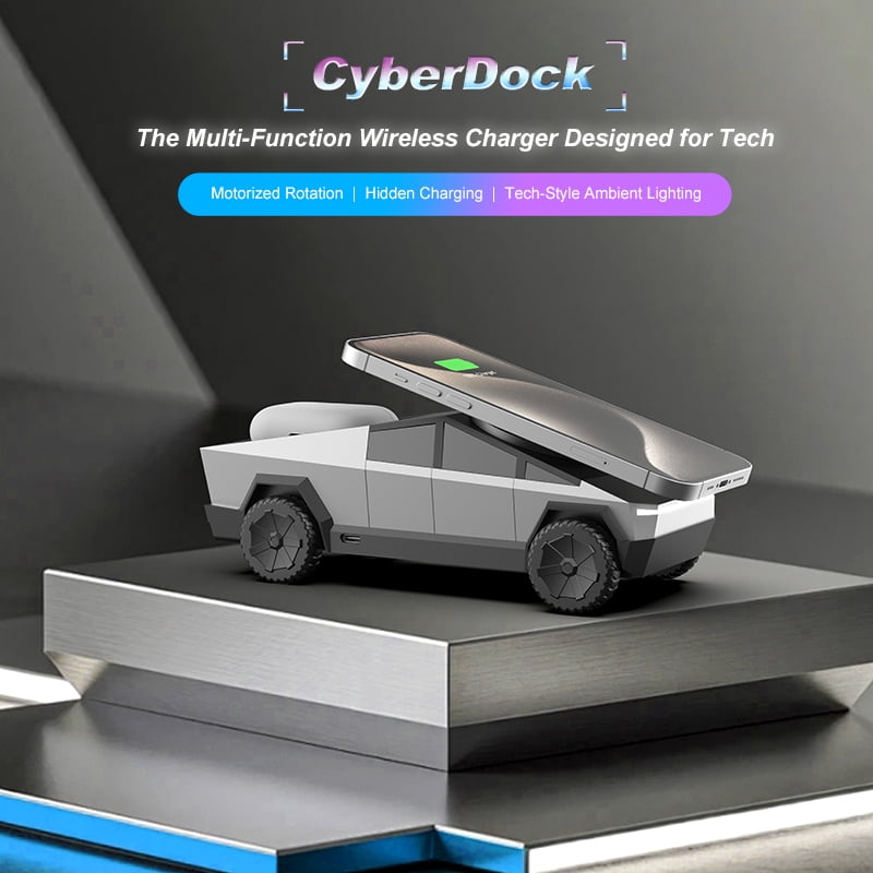 CyberDock 3-in-1 Magnetic Wireless Charging Station for iPhone, Apple Watch & AirPods, Fast Charging Stand