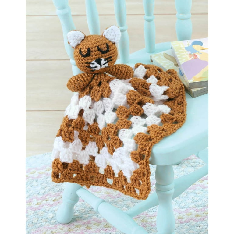 Granny Square Animal Lovey Blanket Leisure Arts Animal Lovie