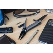 SOG Knives SOG Flash MT Silver and Black Multitool 2.4in Black Clip Point Blade SOG29550141