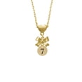 thumbnail image 2 of Delight Jewelry Goldtone Disc 1/2'' Number - 7 - Gold tone Heart Necklace, 2 of 4