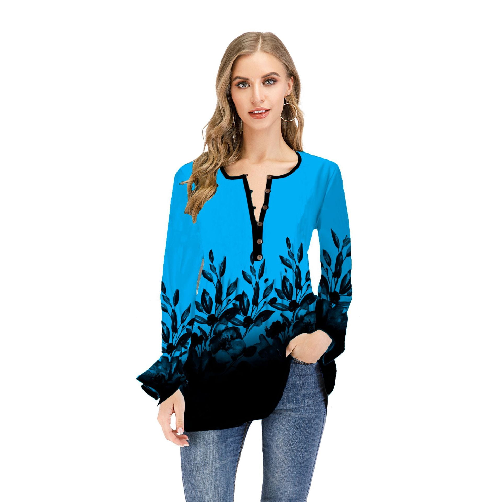walmart ruffle sleeve top