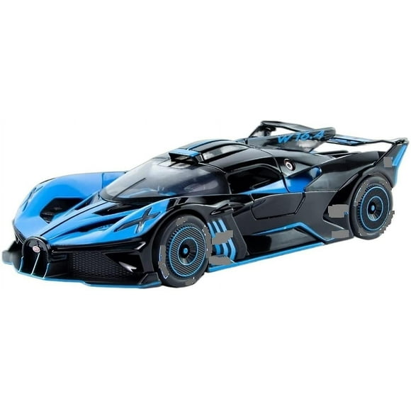 For Bugatti Bolide Supercar Simulation Metal Vehicle Racing Toys For Boys Gifts 1:24 Alloy Model Car Miniature Diecast (color : Blue)