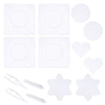 thumbnail image 1 of 14PCS Fuse Beads Boards Clear Plastic Pegboards Children's DIY Educational Tool for Kids Craft Beads, 1 of 6