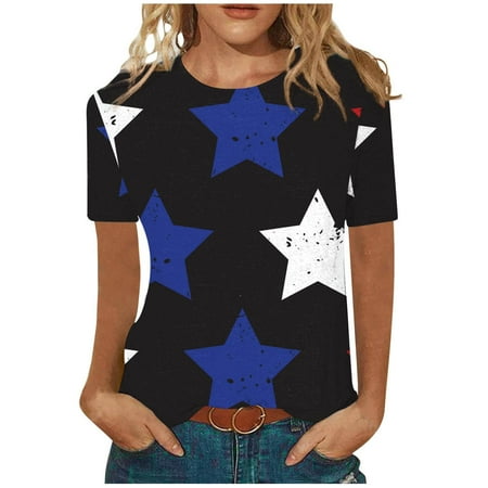 

kakina CMSX Plus Size top Clearance Women s Printed Printing T-Shirt Tops