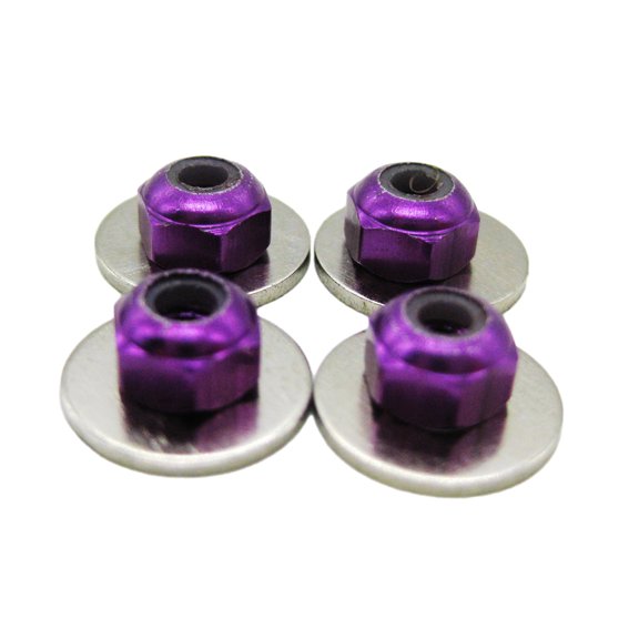 Tuerca de neumático M3 Vogacara Aleación de aluminio para coche RC Estilo resistente y duradero púrpura Type3 NO3