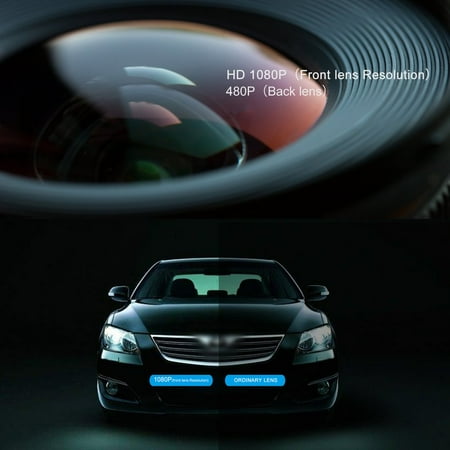 F1C 1080P Hd Dual Lens 4.3 Tft Rearview Mirror Dual Channel Car Recorder