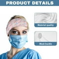 thumbnail image 5 of Jiueut Pink Axolotl Nurse Button Headband Medical Field Headbands for Women Headbands for Masks with Buttons for Nurses 2 Piece Wide Headbands for Girls Non Slip Headbands for Sports, 5 of 7