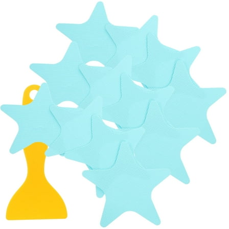 MUSEYA 24Pack of Lovely Bathroom Stickers Blue PEVA Waterproof Bathroom Accessories