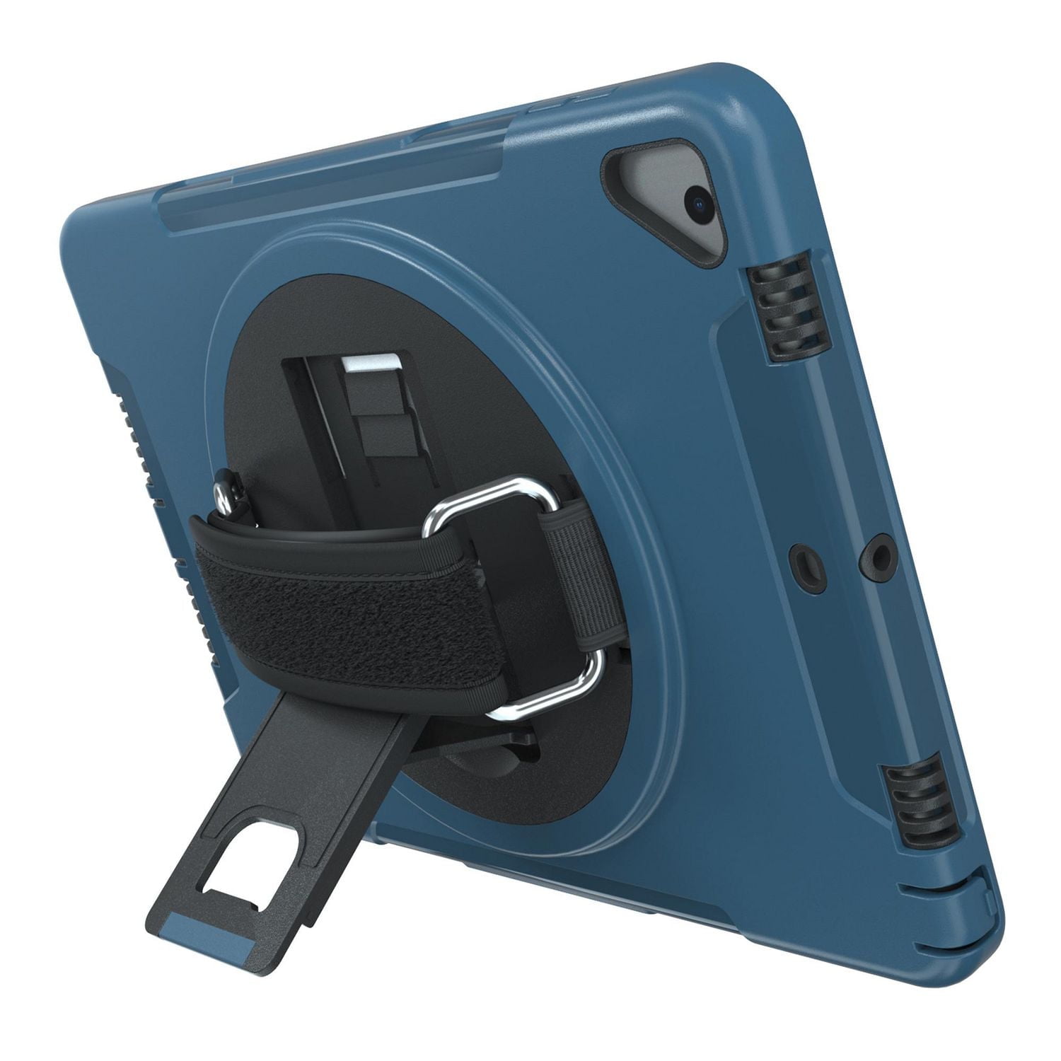 Étui de protection CTA Digital avec béquille rotative à 360 degrés intégrée pour iPad 7e et 8e génération 10.2 pouces, iPad Air 3 et iPad Pro 10.5 pouces - Bleu