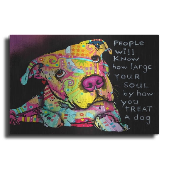 Luxe Metal Art 'Firu' by Dean Russo, Metal Wall Art, 24"x16"