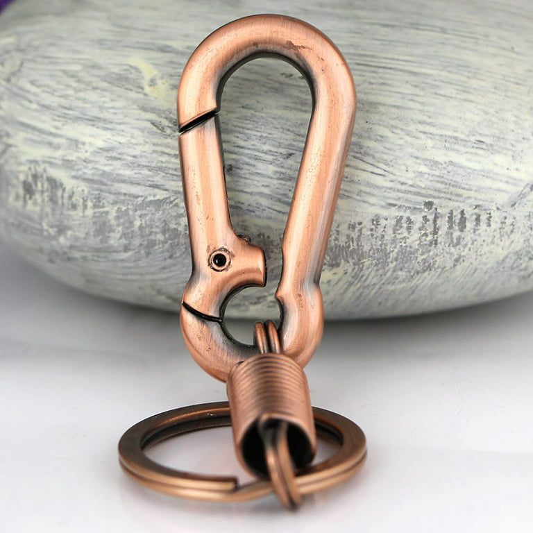 Retro Style Simple Strong Carabiner Shape Keychain Key Chain Ring
